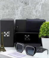 Of-White - Francisco Square-Frame Tinted Sunglasses Luxury - Off-White Eyewear